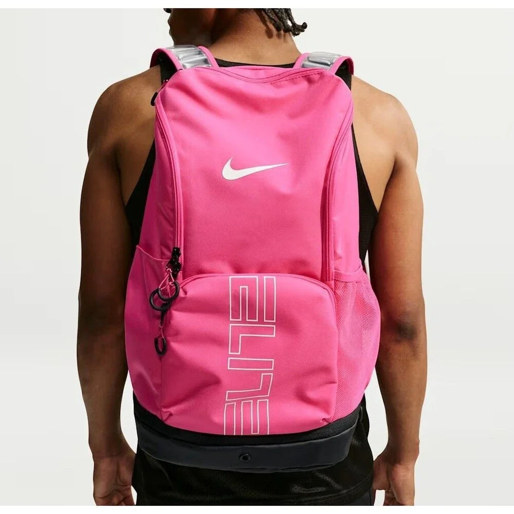 Nike Hoops Varsity Elite Desert Pink Black 32L Basketball Backpack HM9965-698
